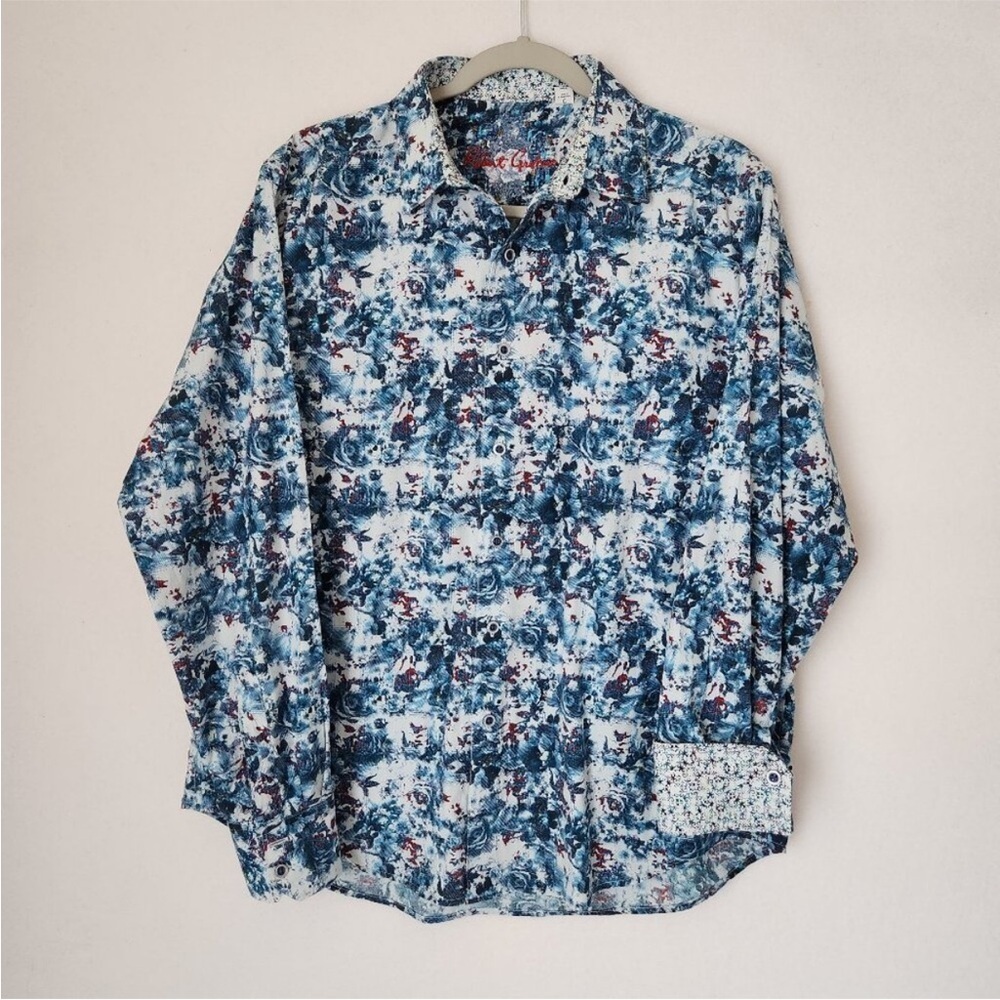 NWOT Robert Graham Men’s Deltona Multicolor Floral Button Down Sports Shirt - Picture 3 of 9